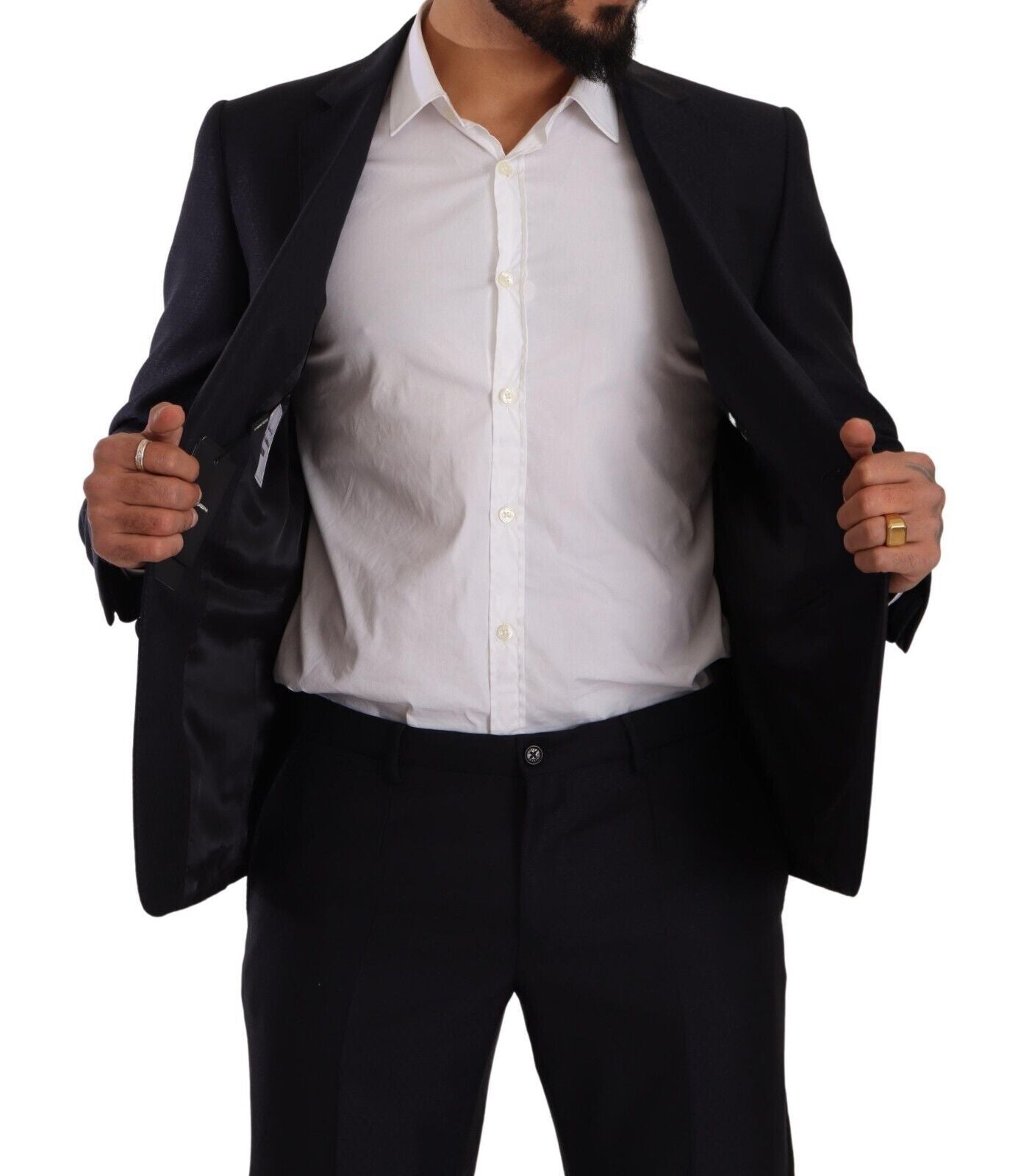 Dolce &amp; Gabbana – Blauer MARTINI – Slim Fit – Zweiteiliger Mantelanzug