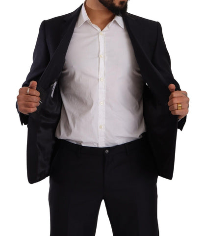 Dolce &amp; Gabbana – Blauer MARTINI – Slim Fit – Zweiteiliger Mantelanzug