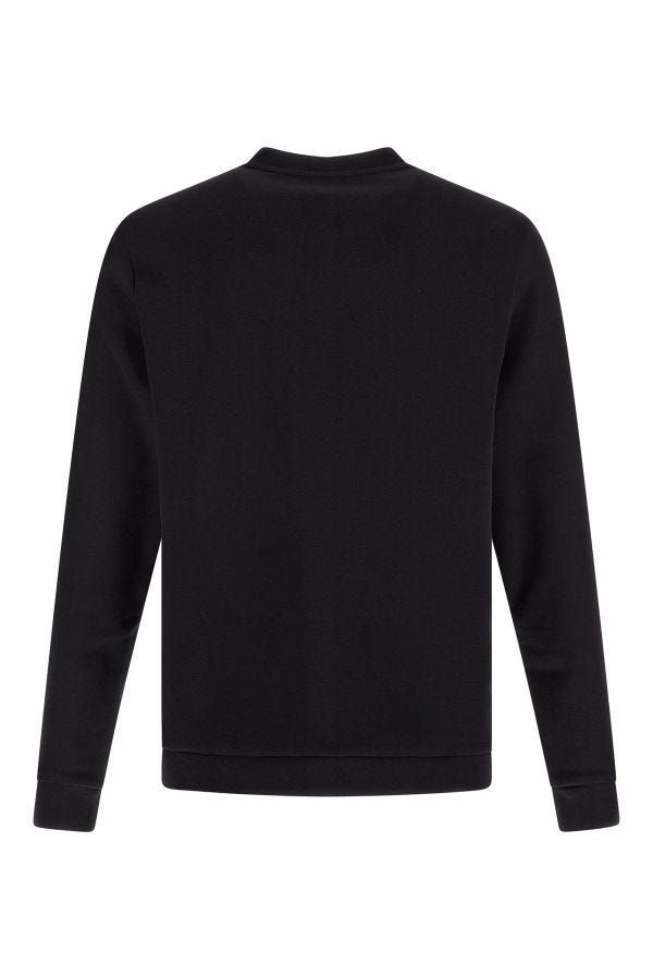 Hugo Boss Elegantes schwarzes Rundhals-Sweatshirt aus Baumwolle