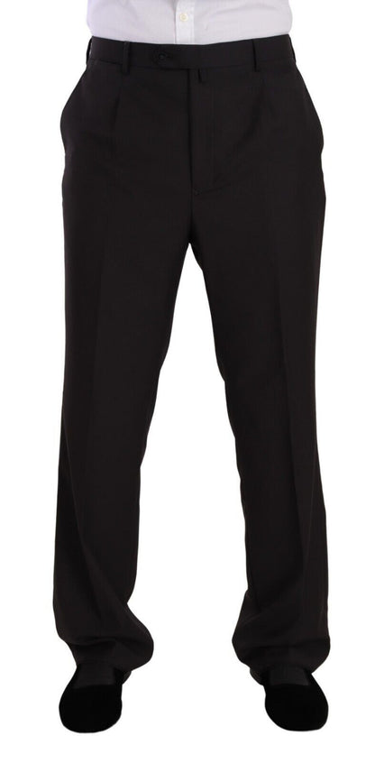 Domenico Tagliente – Grauer, einreihiger Anzug aus Polyester