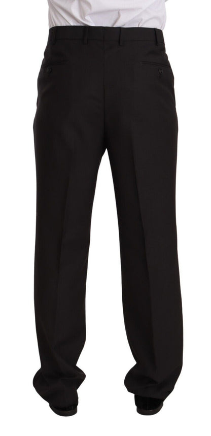 Domenico Tagliente – Grauer, einreihiger Anzug aus Polyester