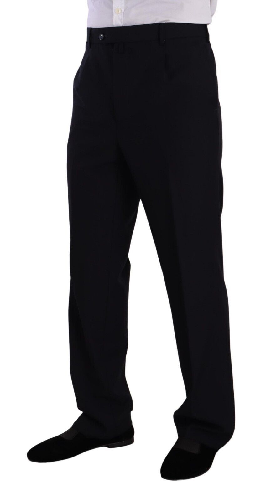 Domenico Tagliente – Blauer, einreihiger Anzug aus Polyester