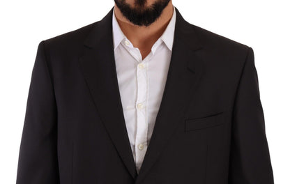 Domenico Tagliente – Grauer, einreihiger Anzug aus Polyester