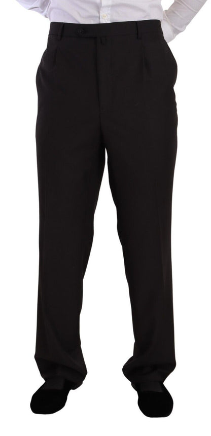 Domenico Tagliente – Grauer, einreihiger Anzug aus Polyester