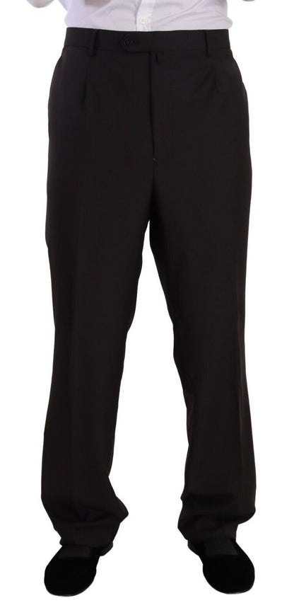 Domenico Tagliente – Grauer, einreihiger Anzug aus Polyester