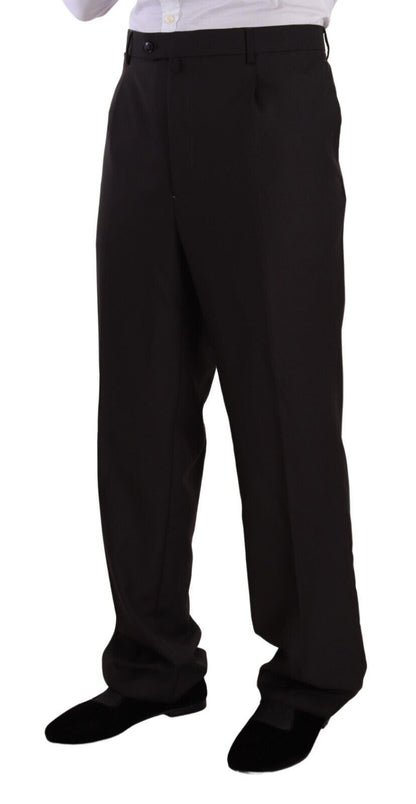 Domenico Tagliente – Grauer, einreihiger Anzug aus Polyester