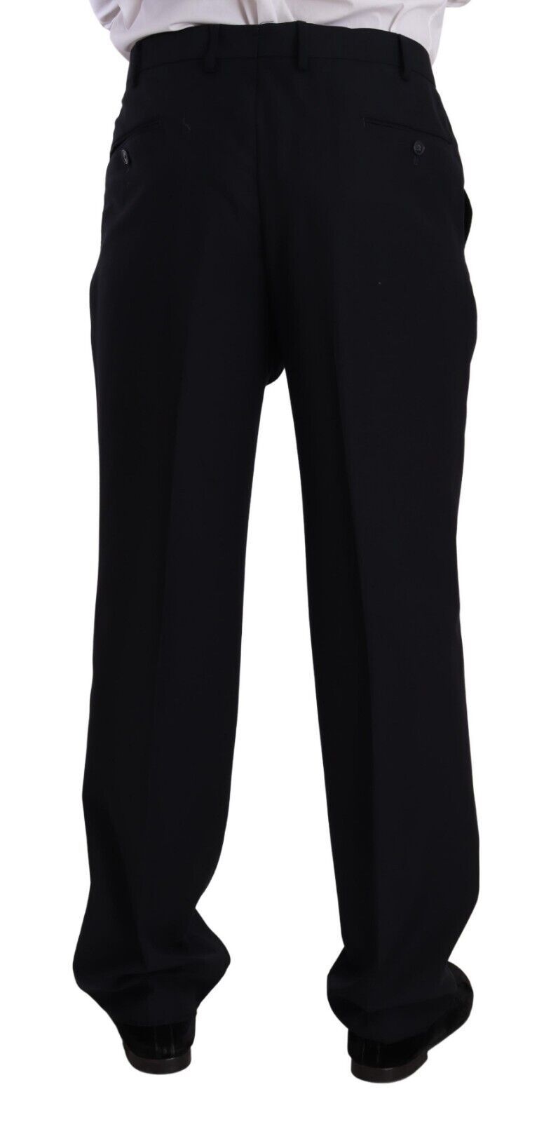 Domenico Tagliente – Blauer, einreihiger Anzug aus Polyester