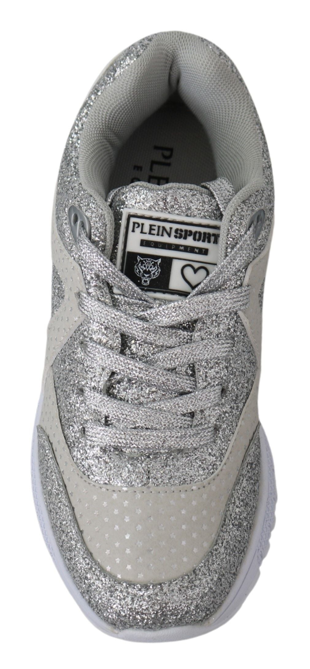 Plein Sport – Schicke, silberne Runner Jasmines-Sneaker