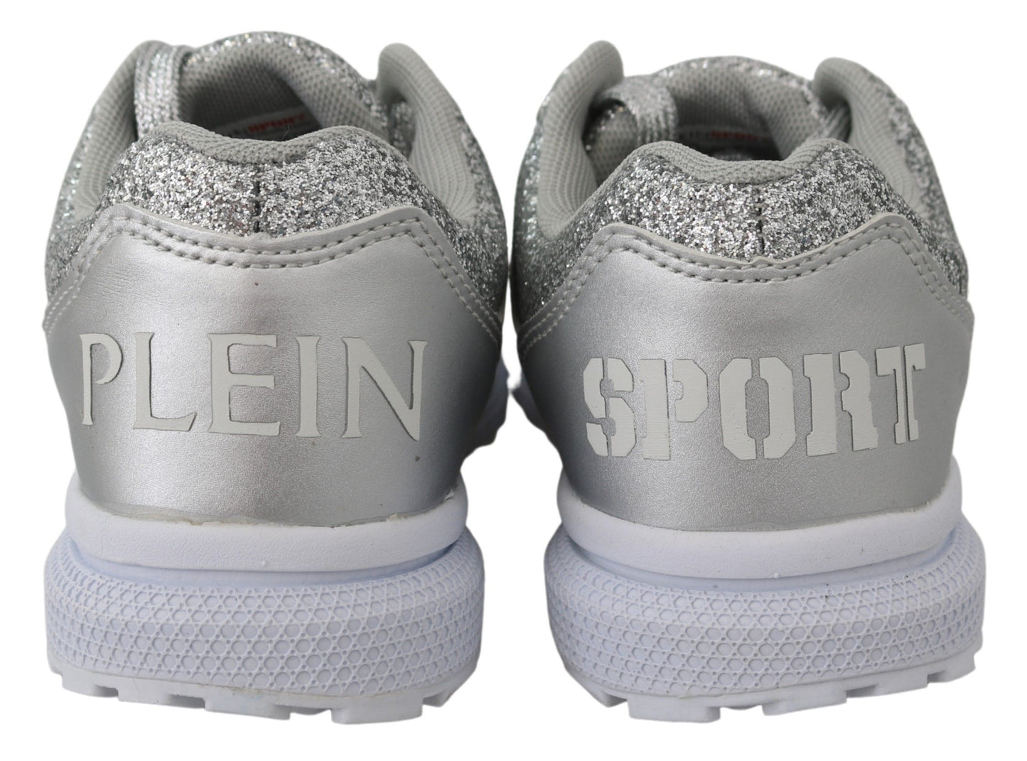 Plein Sport – Schicke, silberne Runner Jasmines-Sneaker