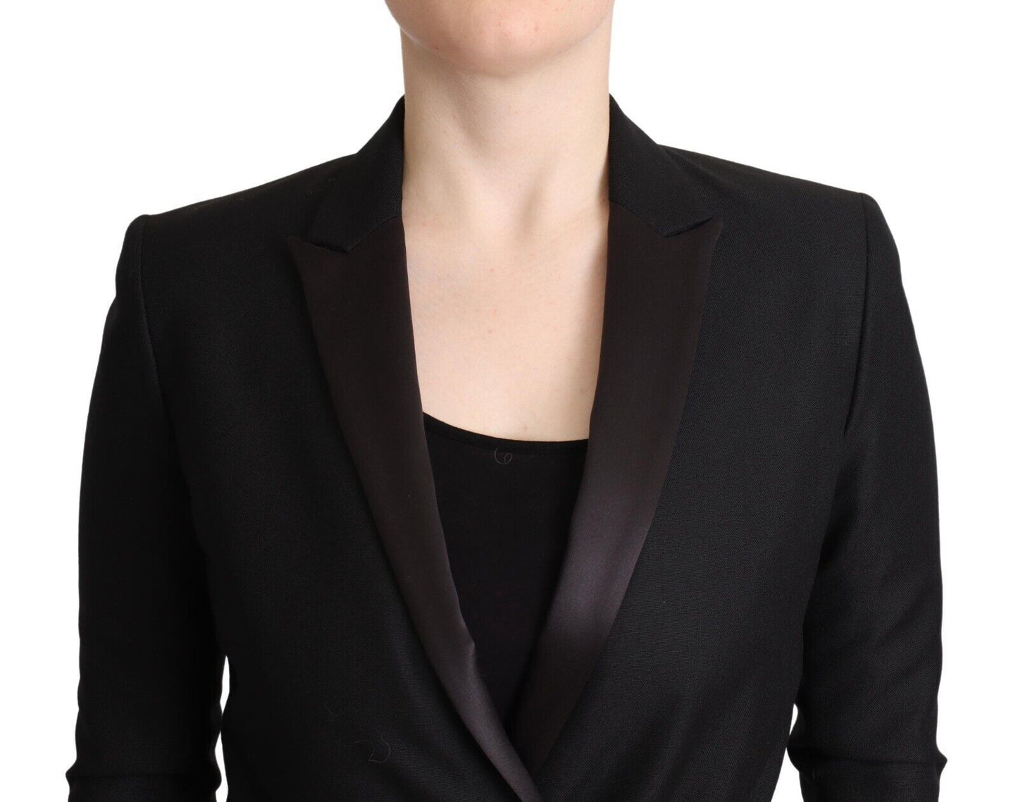 Costume National – Schwarze, langärmlige, zweireihige Jacke