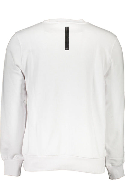 Cavalli Class Weißer Baumwollpullover für Herren