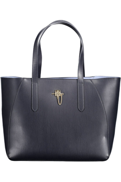 Tommy Hilfiger Damenhandtasche aus Polyethylen, Blau