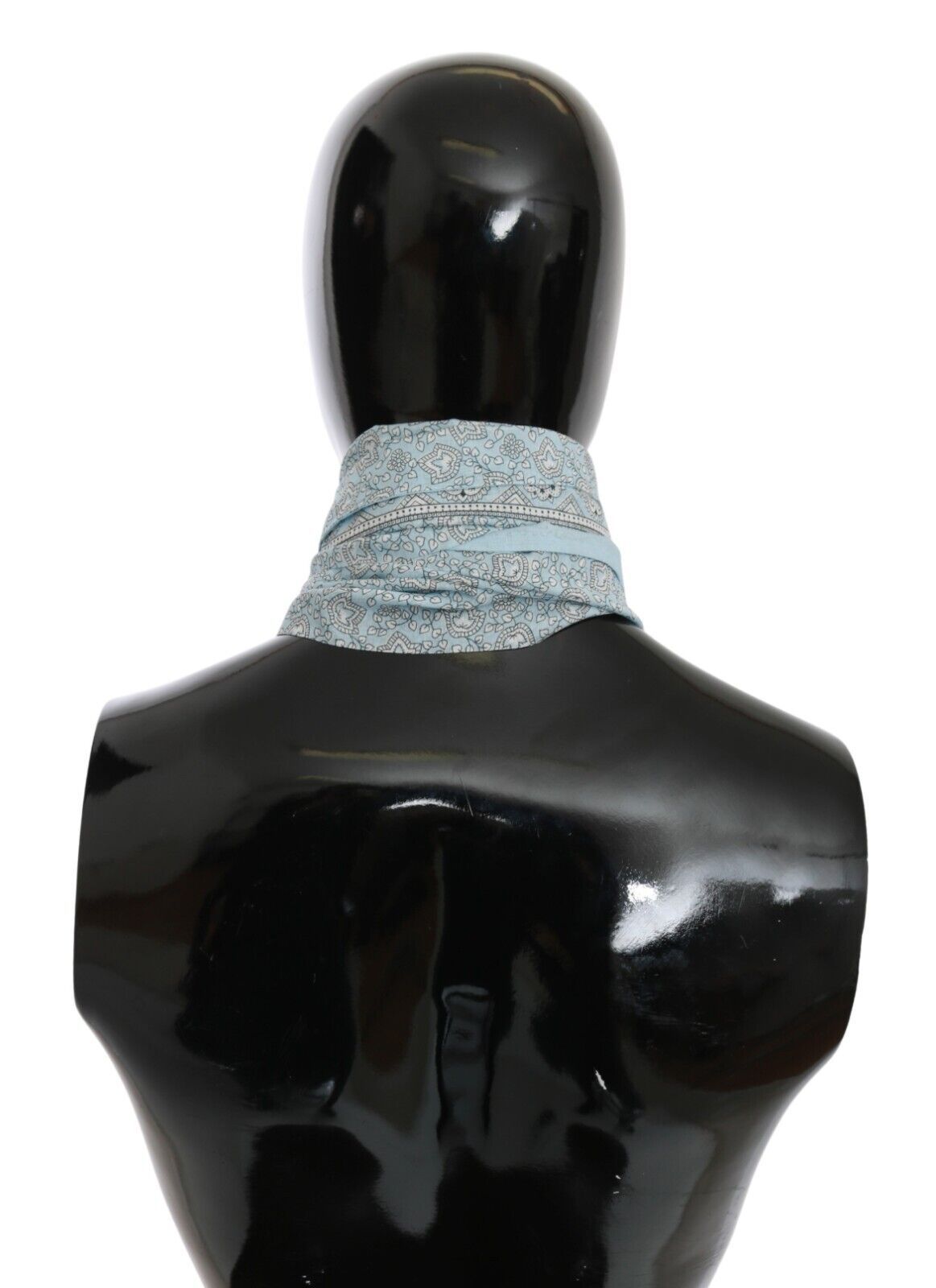 Ermanno Scervino Hellblauer Bandana-Wickelschal Foulard-Schal