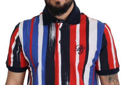 Dolce &amp; Gabbana – Mehrfarbiges Poloshirt aus Baumwolle