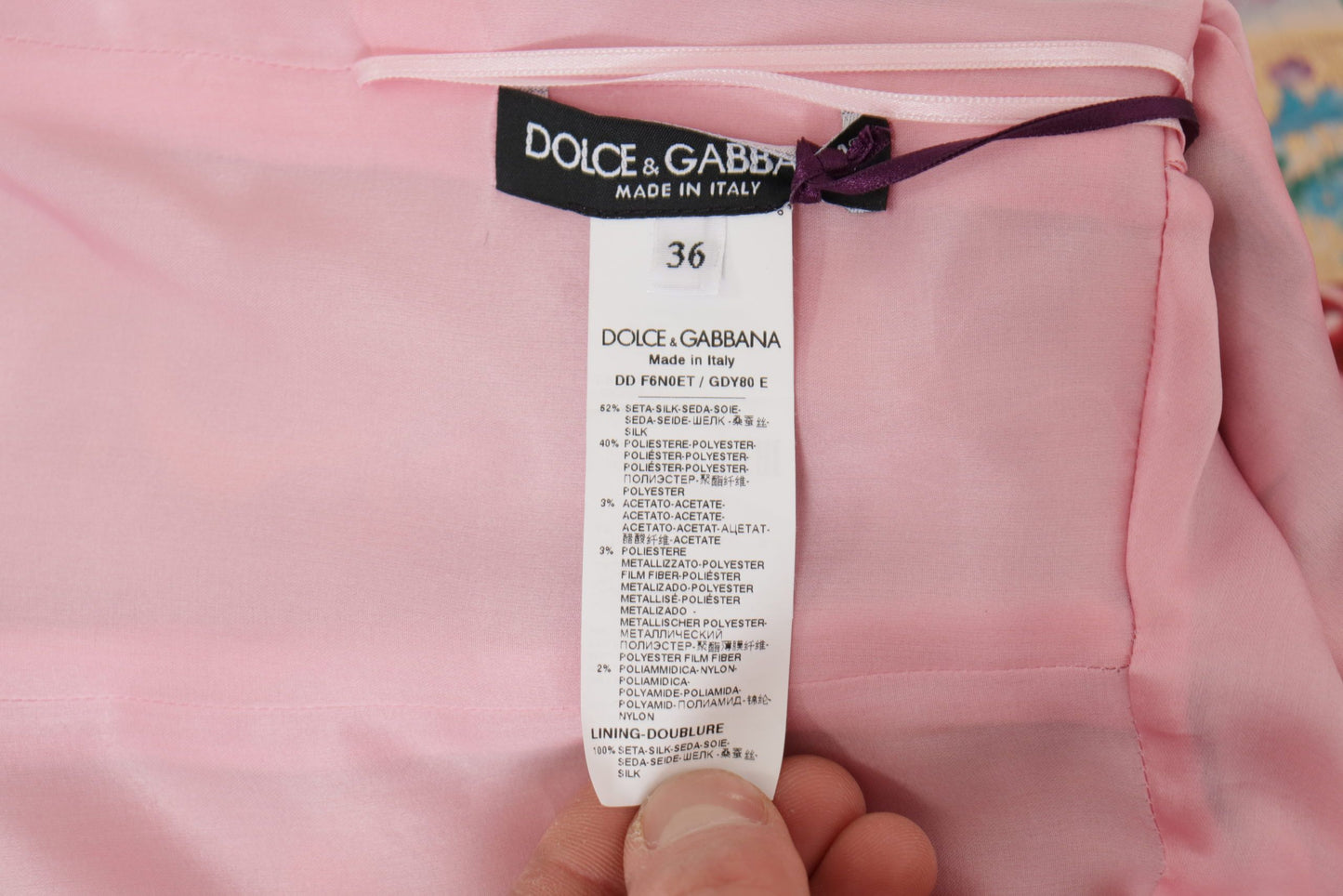 Dolce &amp; Gabbana Midikleid Patchwork Floral Jaquard Seide