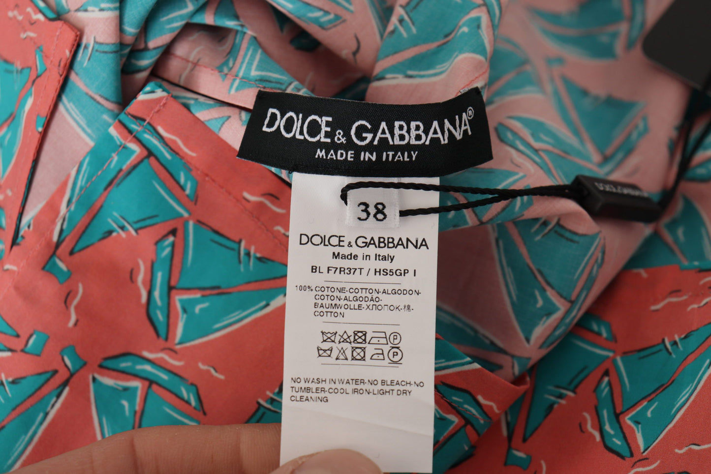 Dolce &amp; Gabbana – Rosa Baumwoll-T-Shirt mit Segelboot-Print