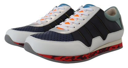 Dolce &amp; Gabbana Mehrfarbige Sport-Sneakers aus Leder