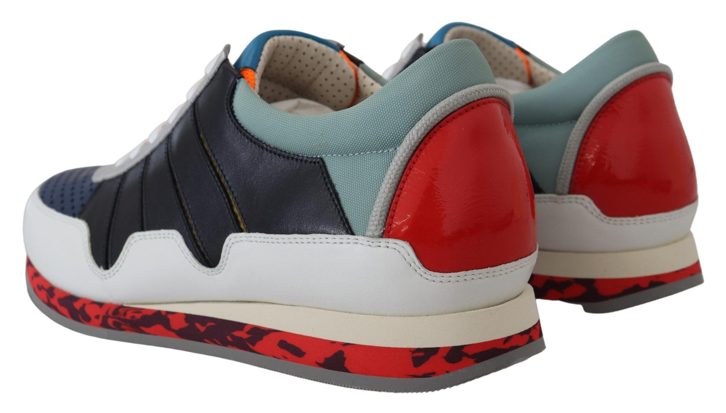 Dolce &amp; Gabbana Mehrfarbige Sport-Sneakers aus Leder