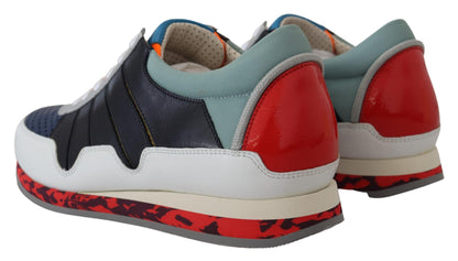 Dolce &amp; Gabbana Mehrfarbige Sport-Sneakers aus Leder