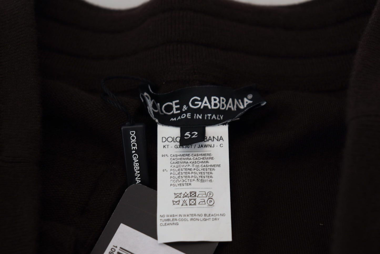Dolce &amp; Gabbana Braune Kaschmirhose Unterteile Kordelzughose