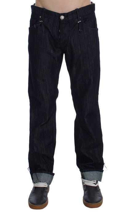 Acht Jeans in normaler Straight-Fit-Baumwolle, Blau