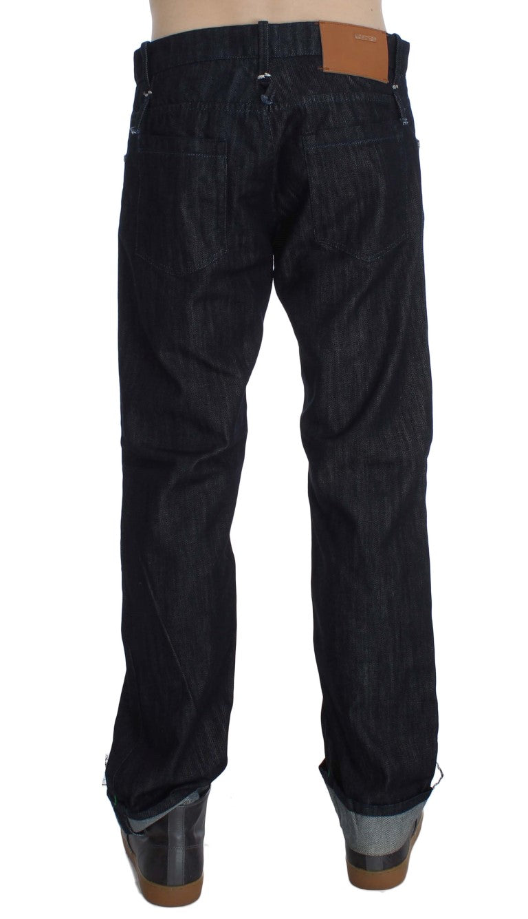 Acht Jeans in normaler Straight-Fit-Baumwolle, Blau
