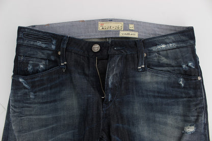 Acht Jeans in normaler Straight-Fit-Baumwolle, Blau
