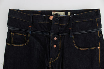 Acht Jeans in normaler Straight-Fit-Baumwolle, Blau