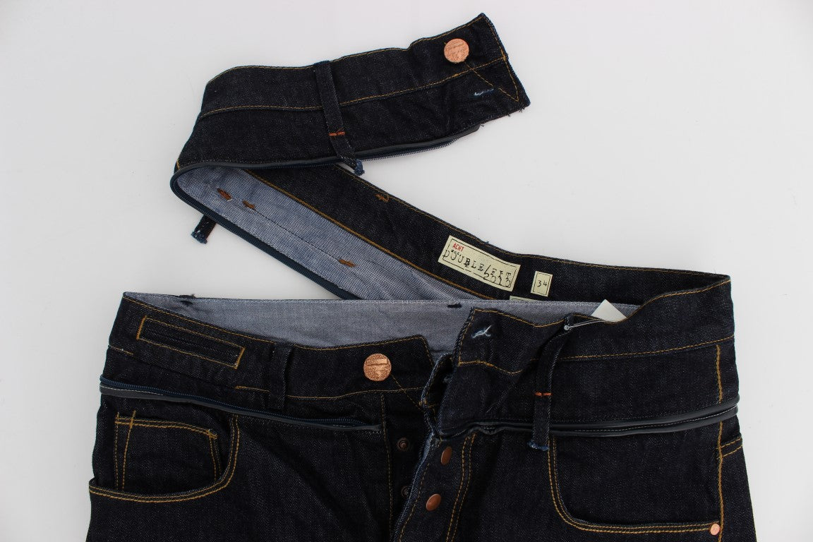Acht Jeans in normaler Straight-Fit-Baumwolle, Blau