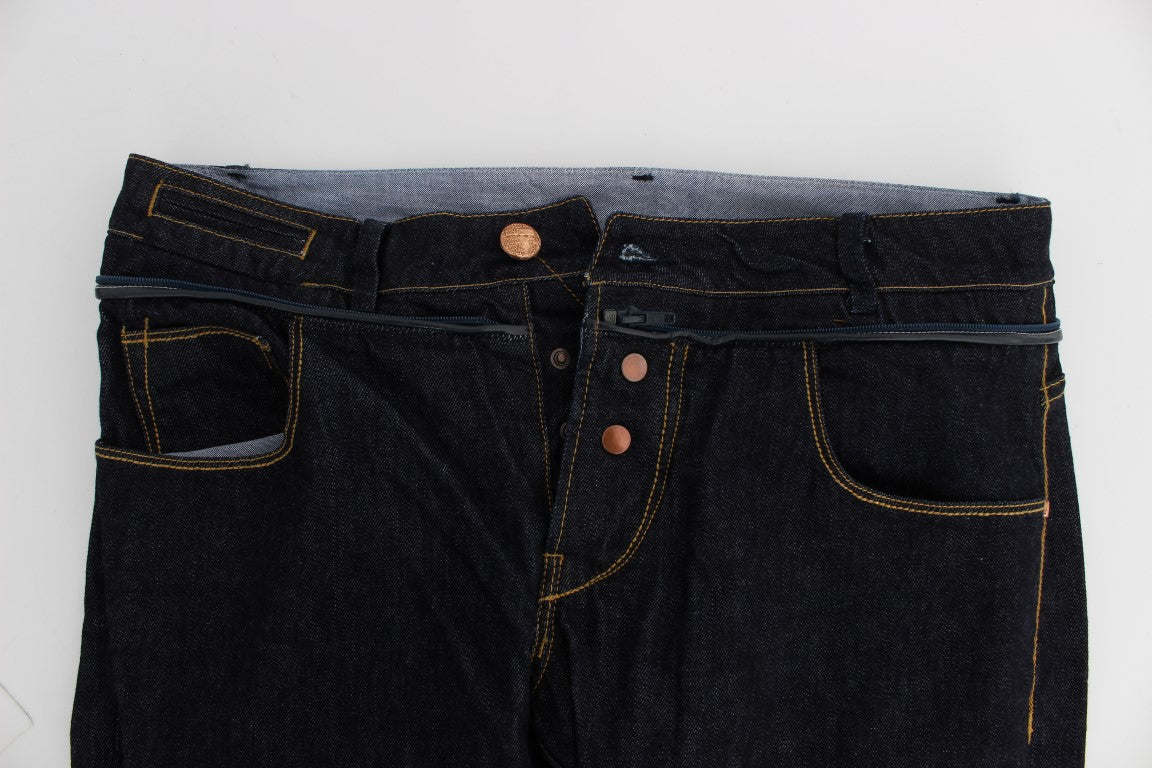 Acht Jeans in normaler Straight-Fit-Baumwolle, Blau