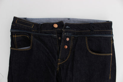 Acht Jeans in normaler Straight-Fit-Baumwolle, Blau