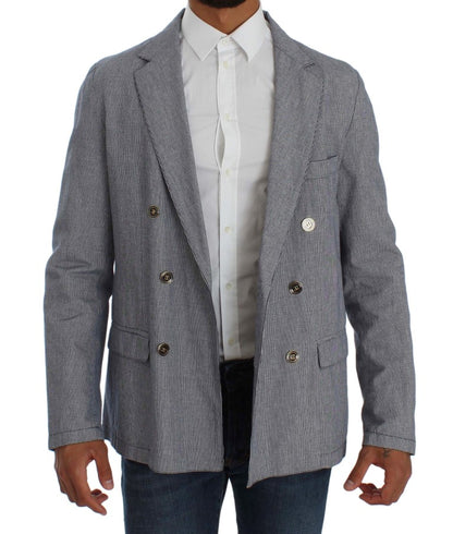 Master Coat – Blauer, zweireihiger Blazer in normaler Passform