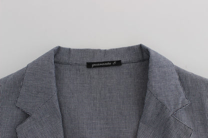 Master Coat – Blauer, zweireihiger Blazer in normaler Passform