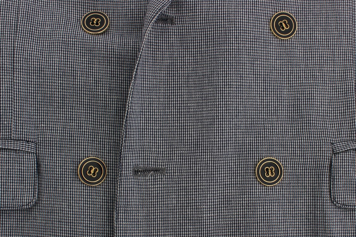 Master Coat – Blauer, zweireihiger Blazer in normaler Passform