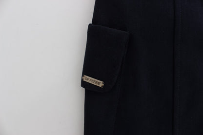 GF Ferre Blue Cotton Denim Mini Skirt