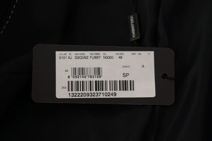 Dolce & Gabbana Black Double Breasted Coat Blazer Jacket
