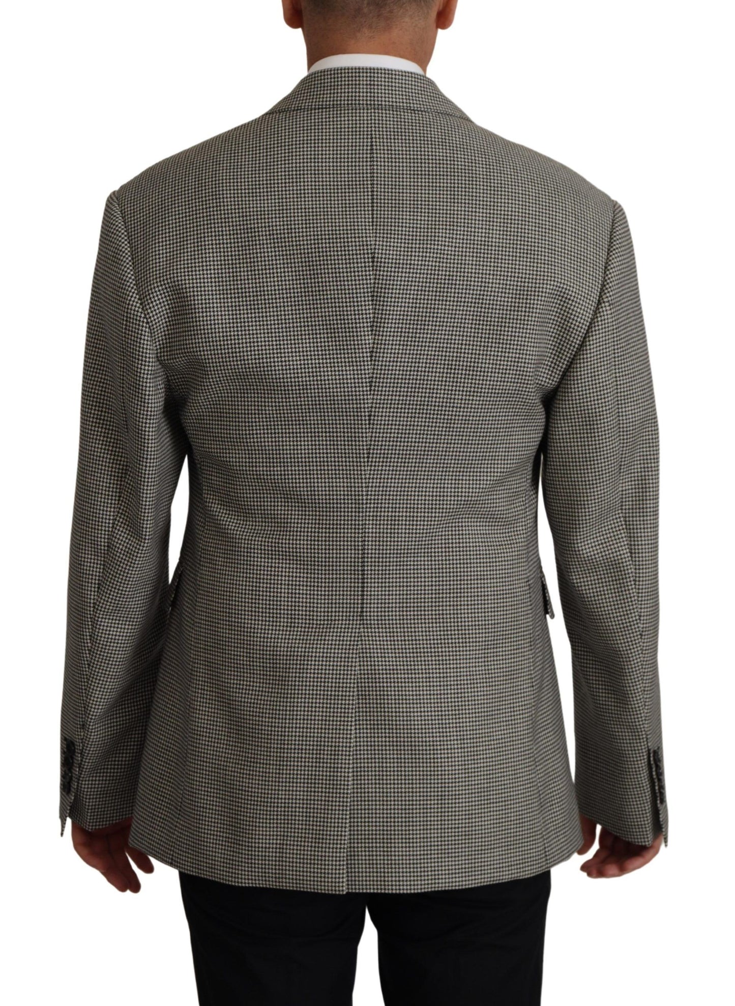 Dolce &amp; Gabbana Grau karierter einreihiger Blazer