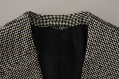 Dolce &amp; Gabbana Grau karierter einreihiger Blazer