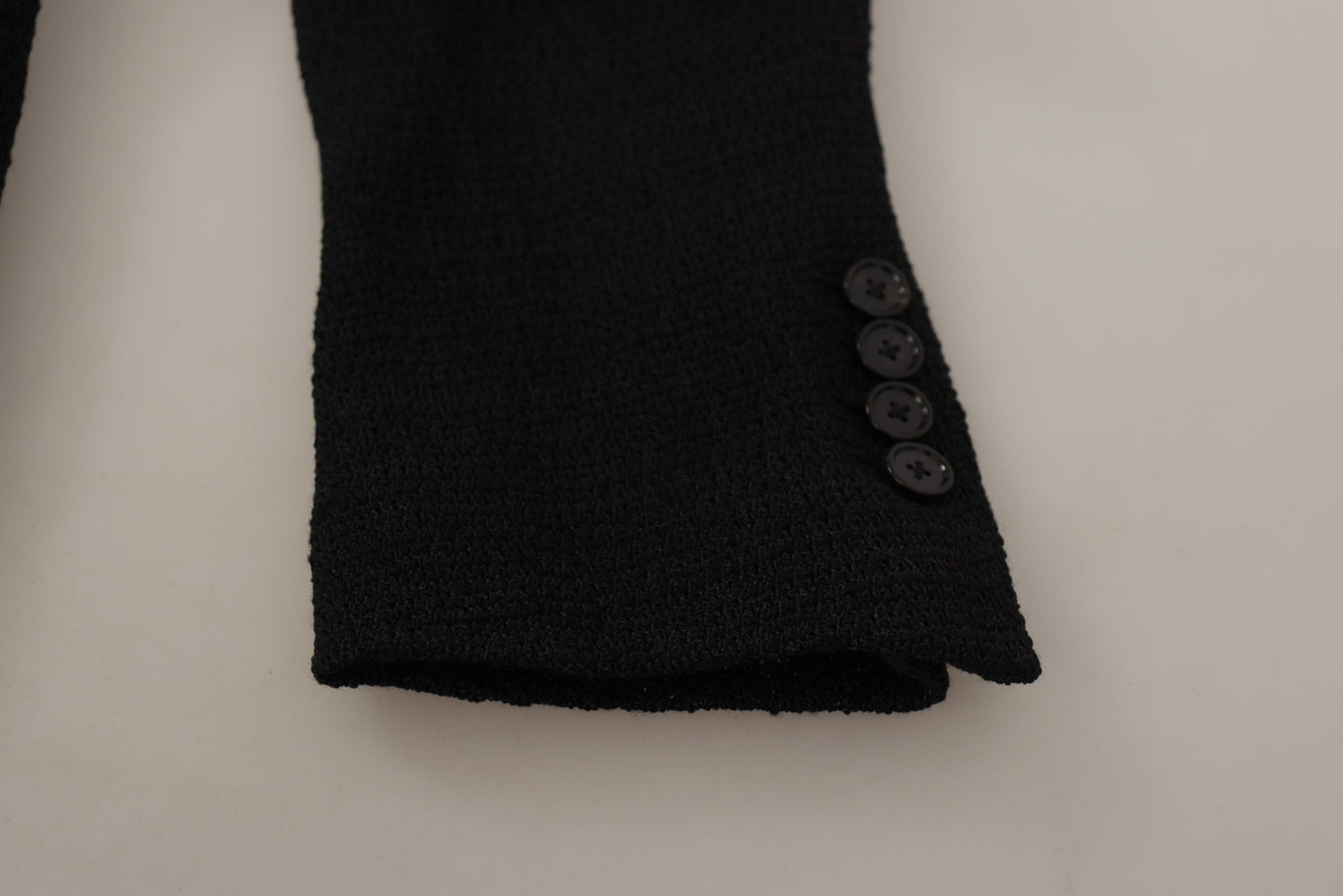 Dolce &amp; Gabbana Schwarzer einreihiger Mantel Herren Blazer