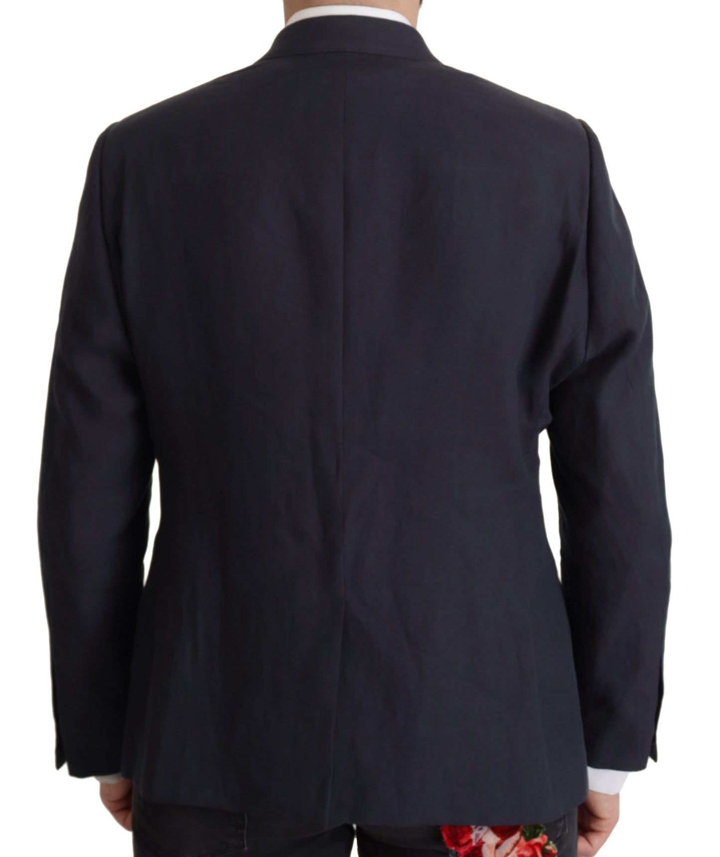 Dolce &amp; Gabbana Dunkelblauer ALTA SARTORIA Jacken-Mantel-Blazer