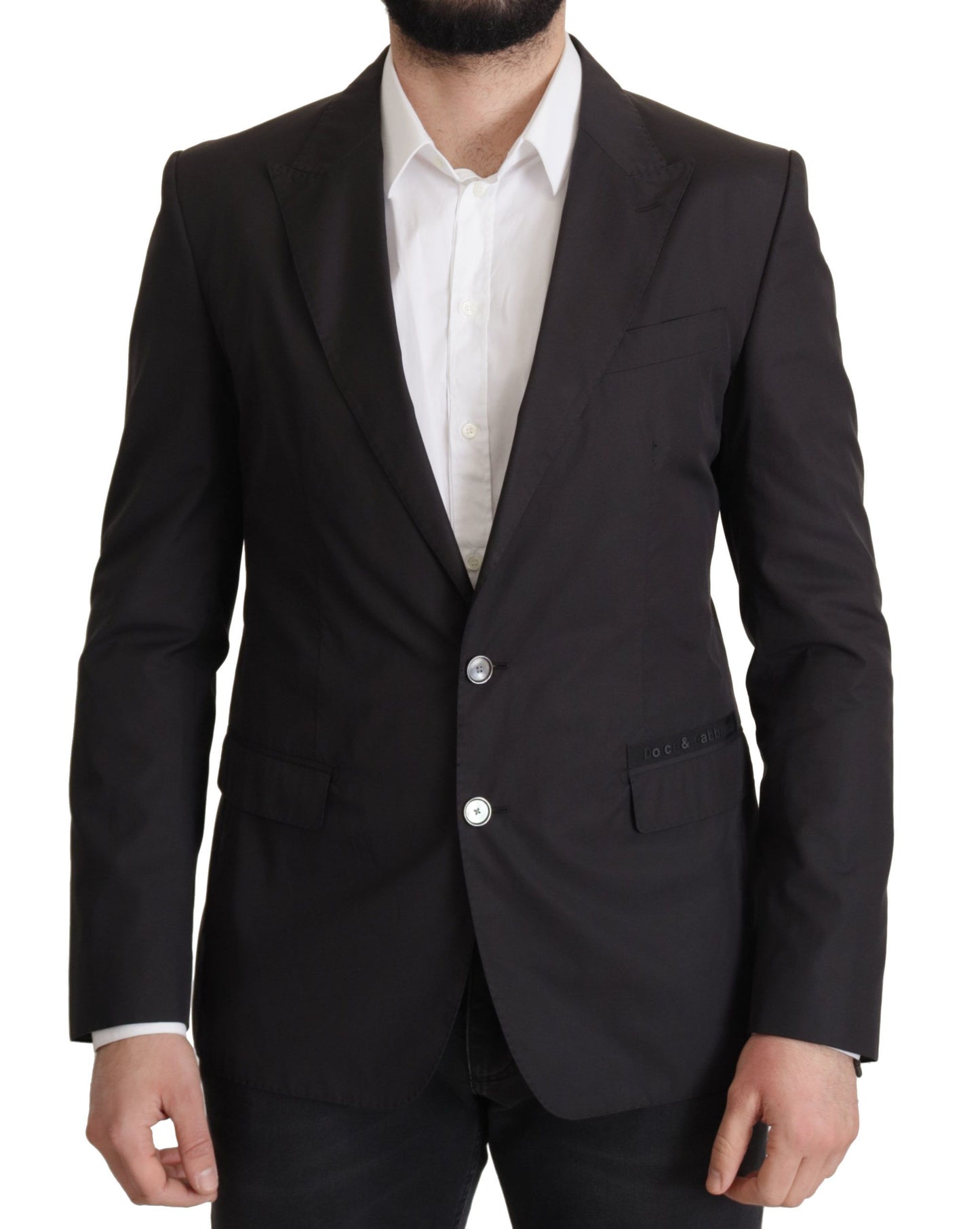 Dolce &amp; Gabbana Schwarzer einreihiger TAORMINA-Blazer