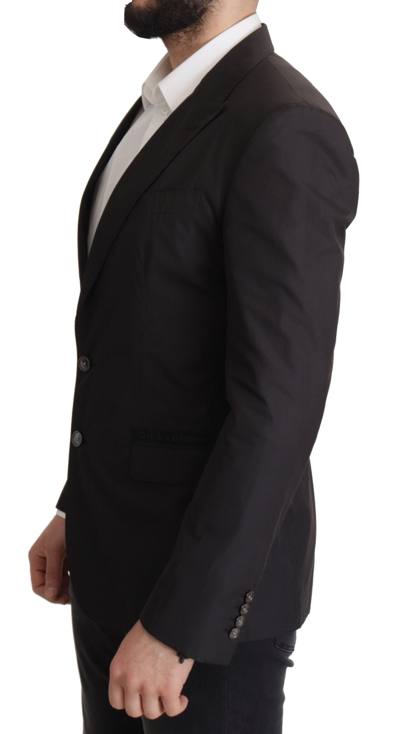 Dolce &amp; Gabbana Schwarzer einreihiger TAORMINA-Blazer