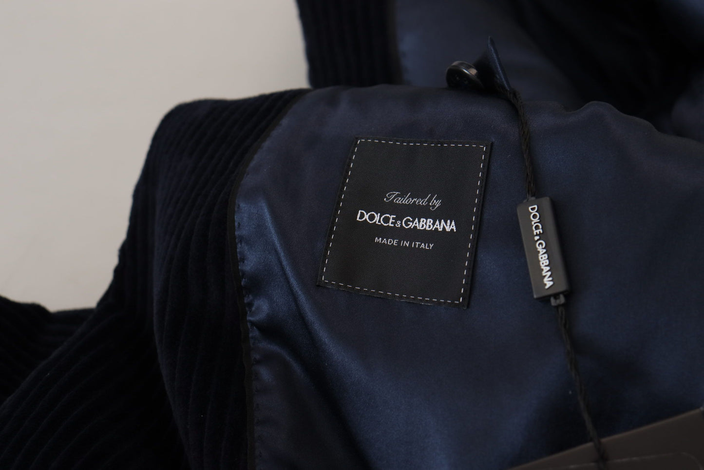Dolce &amp; Gabbana Schwarzer Baumwoll-Cardigan, langer Mantel, Herrenjacke