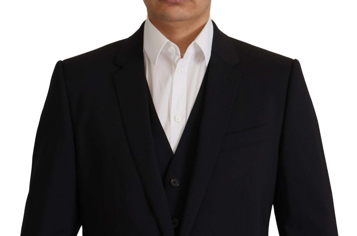 Dolce &amp; Gabbana Schwarze Jacke Weste 2 Stück MARTINI Blazer