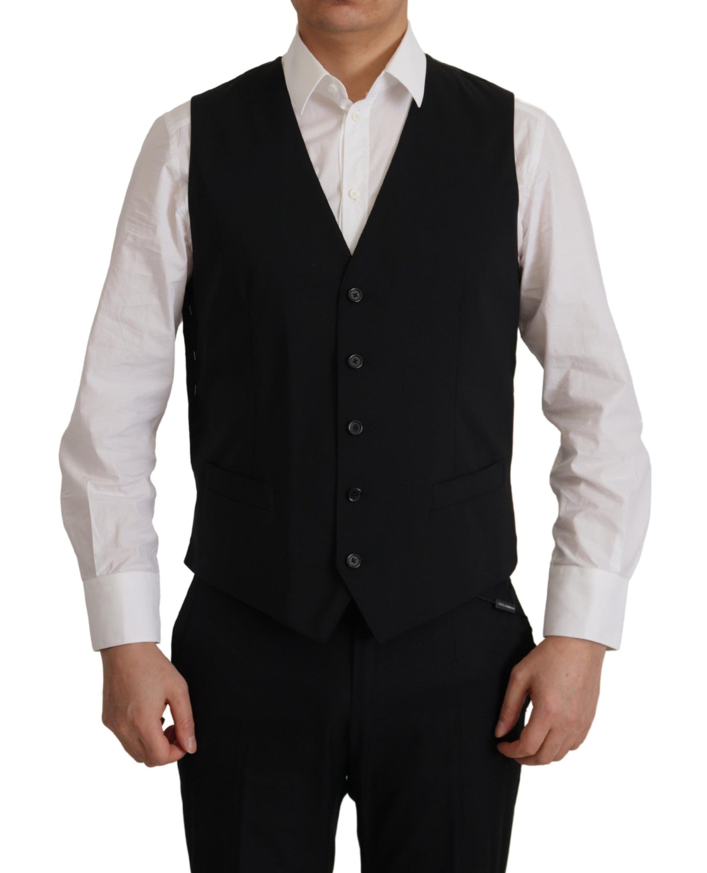 Dolce &amp; Gabbana Schwarze Jacke Weste 2 Stück MARTINI Blazer