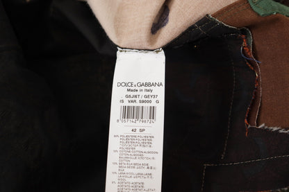 Dolce &amp; Gabbana Mehrfarbiges Button-Down-Patchworkhemd