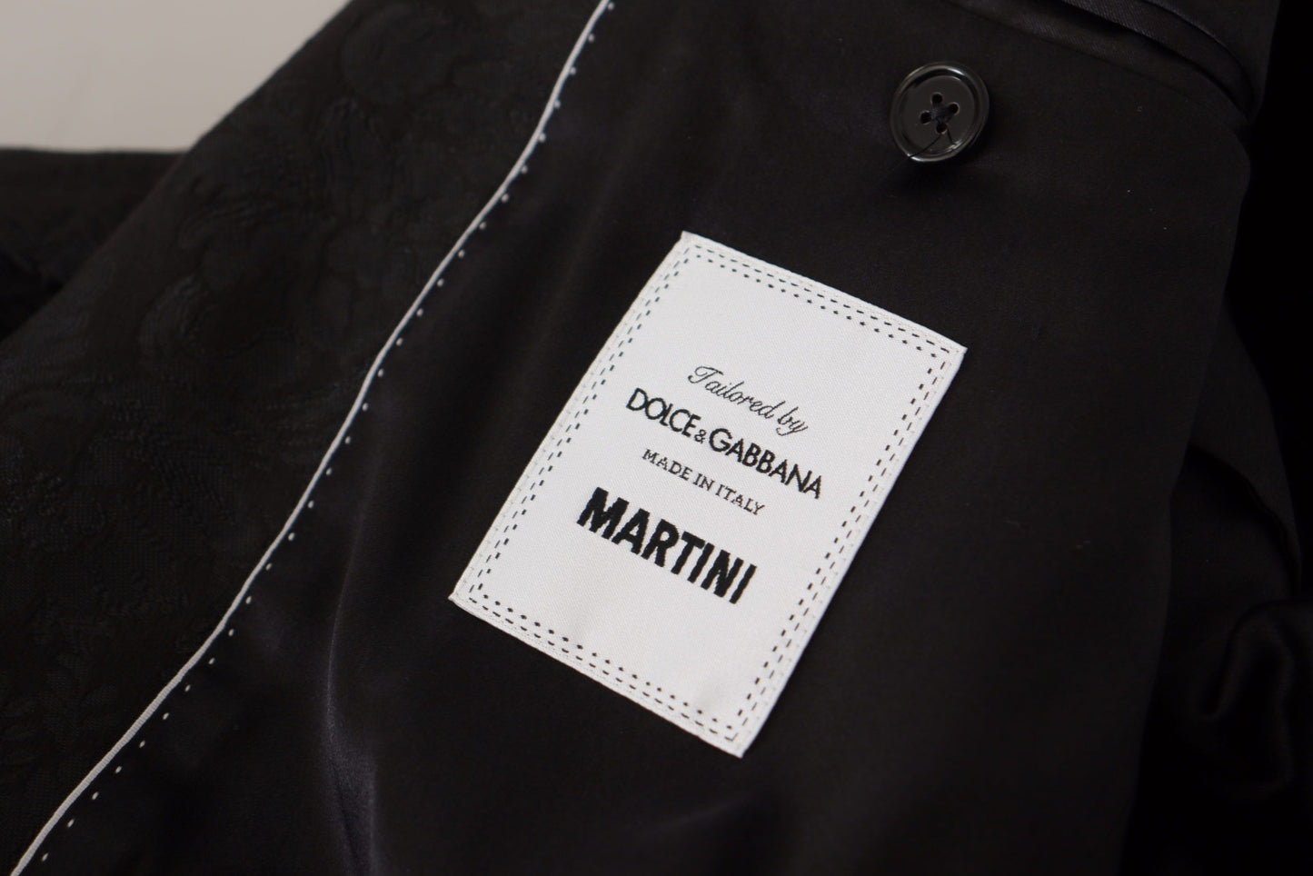 Dolce &amp; Gabbana Schwarzer formeller 2-teiliger MARTINI-Anzug aus Polyester