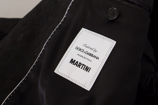 Dolce &amp; Gabbana Schwarzer formeller 2-teiliger MARTINI-Anzug aus Polyester