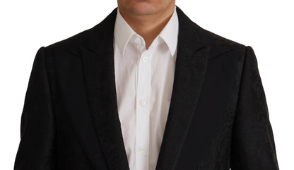 Dolce &amp; Gabbana Schwarzer formeller 2-teiliger MARTINI-Anzug aus Polyester