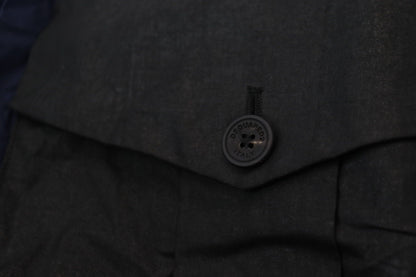 Dsquared² Dunkelblaues Freizeithemd aus Baumwolle mit Kragen und langen Ärmeln